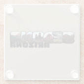 セドナアリゾナビックレター – マウンテンビュー ガラスコースター (裏面)