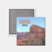 セドナアリゾナベルロックキャニオンヴィンテージ マグネット (正面/裏面)