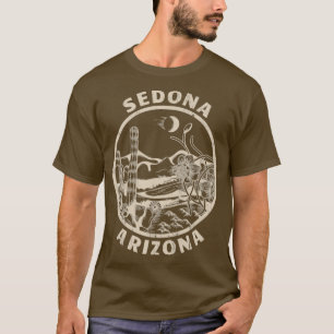セドナアリゾナリノカット動揺してデザートイラストラット Tシャツ