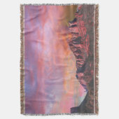 セドナアリゾナレッドロックサンセット スローブランケット (正面縦)