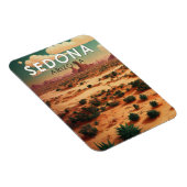 セドナアリゾナレトロトラベルアートヴィンテージ マグネット (右側)