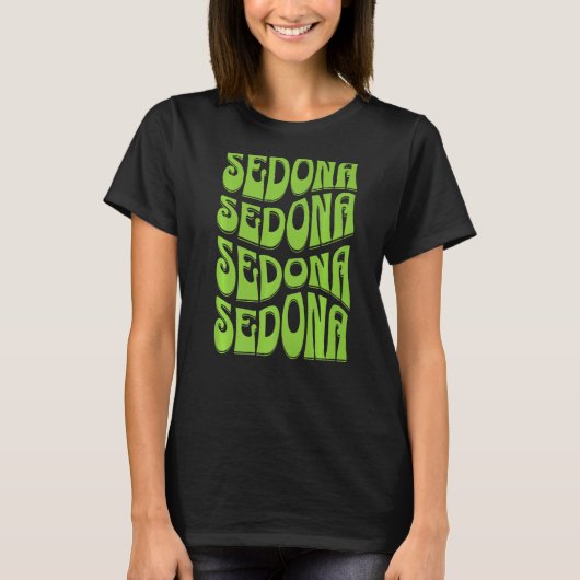 セドナアリゾナレトロ60s 70sスタイル tシャツ (正面)