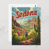 セドナアリゾナヴィンテージ ポストカード (正面/裏面)