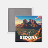 セドナアリゾナ旅行赤い岩（垂直） マグネット (正面/裏面)