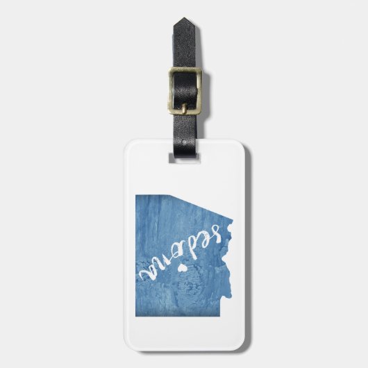 セドナアリゾナ木目 ラゲッジタグ (正面縦)