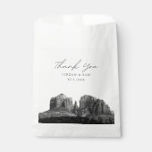 セドナアリゾナ結婚式の引き出物写真ありがとう フェイバーバッグ (正面)