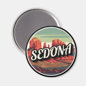 セドナアリゾナ赤岩旅行 マグネット (正面/裏面)