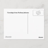 セドナアリゾナ ポストカード (裏面)