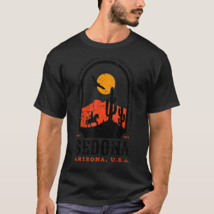 セドナアリゾナUSA風光明媚な砂漠山脈 Tシャツ
