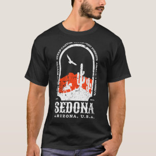 セドナアリゾナUSA風光明媚な砂漠山脈 Tシャツ