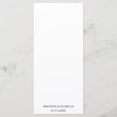 セドナア絵を描リゾナ山脈披露宴メニュー メニュー (裏面)