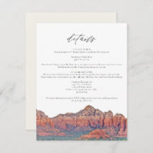 セドナウォーターカラーボヘミ結婚アン詳細カード