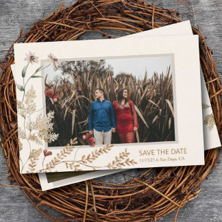 セドナガーデンフラットデイトカードを保存 セーブザデート