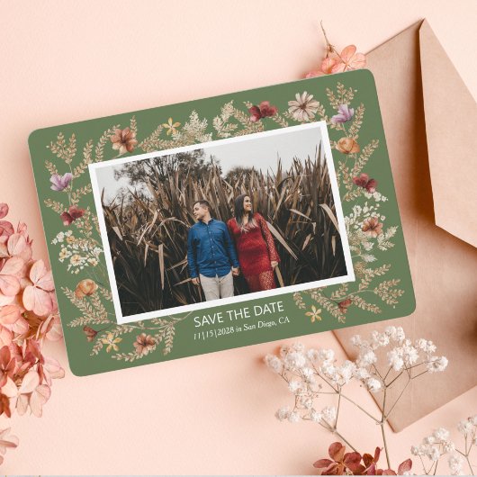 セドナガーデンフラットデイトカードを保存 セーブザデート