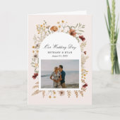 セドナガーデンフラワーウェディングデイプログラム プログラム (正面)