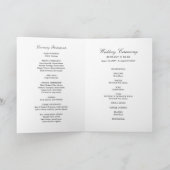 セドナガーデンフラワーウェディングデイプログラム プログラム (内部)