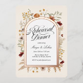 セドナガーデンリハーサルディナーフォイル招待状 箔招待状 (正面)