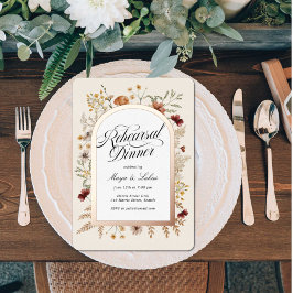 セドナガーデンリハーサルディナーフォイル招待状 箔招待状