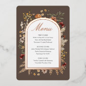 セドナガーデン感謝祭メニューフォイル招待状 箔招待状 (正面)