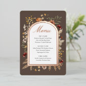 セドナガーデン感謝祭メニューフォイル招待状 箔招待状 (立ち正面)