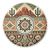 セドナサウスウェスト砂漠の色のアイコンとスタイル セラミックノブ (正面)