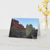 セドナサボテンのグリーティングカード(愛は全のまわりに体) カード (黄色い花)