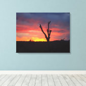 セドナサンセット キャンバスプリント (インサイチュ (ウッドフロア))