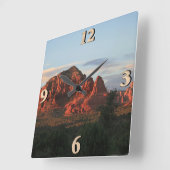 セドナサンセット スクエア壁時計 (傾斜)