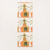 セドナストゥーパ(祈りの言葉フラグ付き) ヨガマット (裏面)