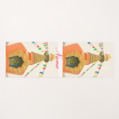 セドナストゥーパ(祈りの言葉フラグ付き) ヨガマット (正面(横))