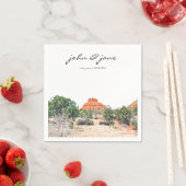 セドナパーソナライズされたアリゾナナナプキンズ スタンダードカクテルナプキン (インサイチュ)