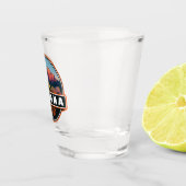 セドナレッドロックカントリー水彩画 ショットグラス (右)