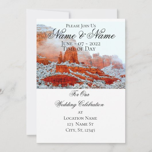 セドナレッドロックサンダー_コーブ招待状 招待状 (正面)