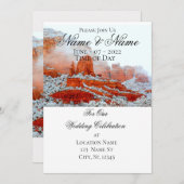 セドナレッドロックサンダー_コーブ招待状 招待状 (正面/裏面)