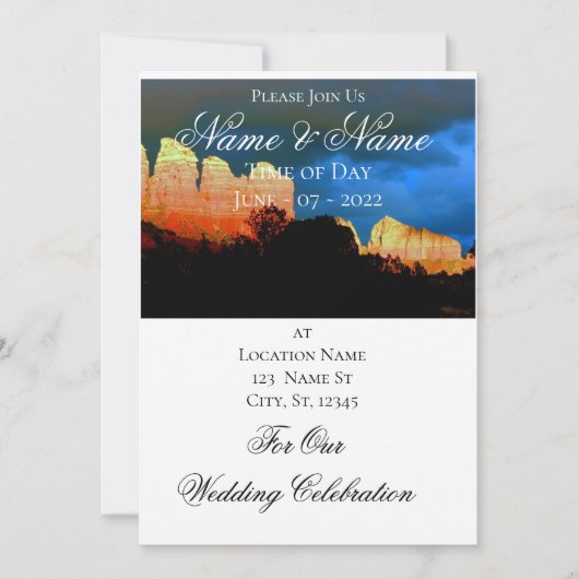 セドナレッドロックスサンダー_コーブ 招待状 (正面)