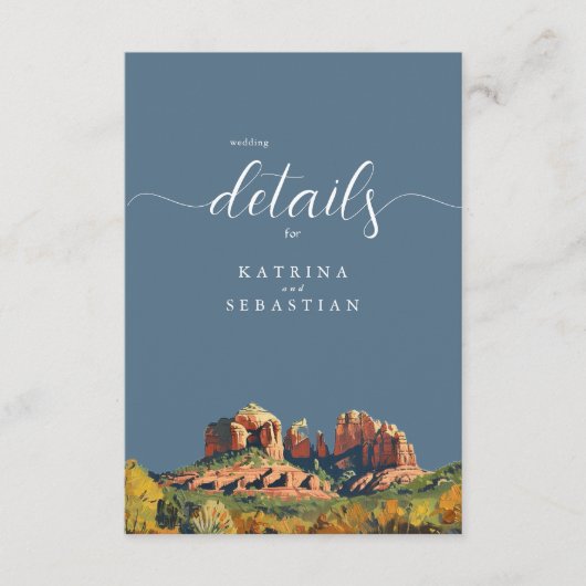 セドナレッドロック大聖堂岩 エンクロージャーカード (正面)