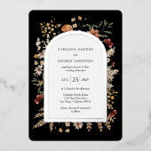 セドナ庭園の結婚式フォイル招待状 箔招待状 (正面)