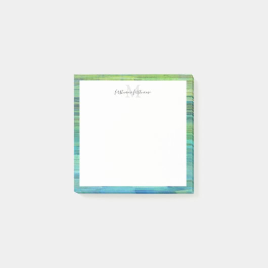 セドナ滝青緑3インチx 3インチ ポストイット (正面)