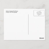 セドナ積み上げ赤ロックスポストカード ポストカード (裏面)