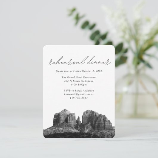 セドナ結婚のリハエレガントーサルディナー エンクロージャーカード (スタンド正面)