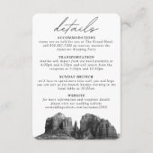 セドナ結婚の詳細エンクロージャカード エンクロージャーカード (正面)