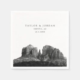 セドナ結婚ズカスタムフォトカクテルナプキンス スタンダードカクテルナプキン