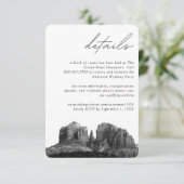 セドナ結婚ズホテルルームブロック詳細 エンクロージャーカード (スタンド正面)