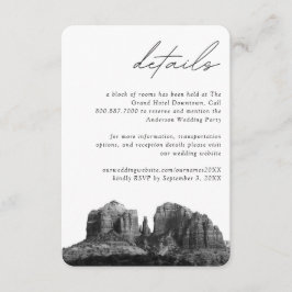 セドナ結婚ズホテルルームブロック詳細 エンクロージャーカード