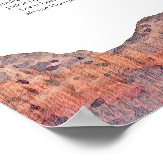 セドナ絵を描スキ結婚ラインの座席表 ポスター (角)