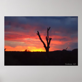 セドナ、アズ。夕日 ポスター