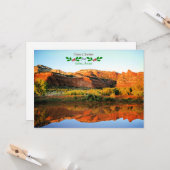 セドナ、アリゾナからのクリスマスプレゼント カード (正面/裏面インサイチュ)