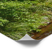 セドナ・アリゾナの大聖堂ロックアンドストリーム ポスター (角)