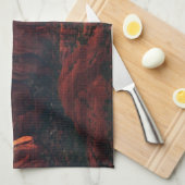 セドナ・アリゾナの曇りポットロック キッチンタオル (四つ折り)