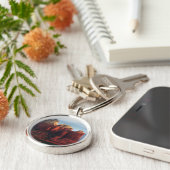 セドナ・アリゾナの曇りポットロック キーホルダー (側面)